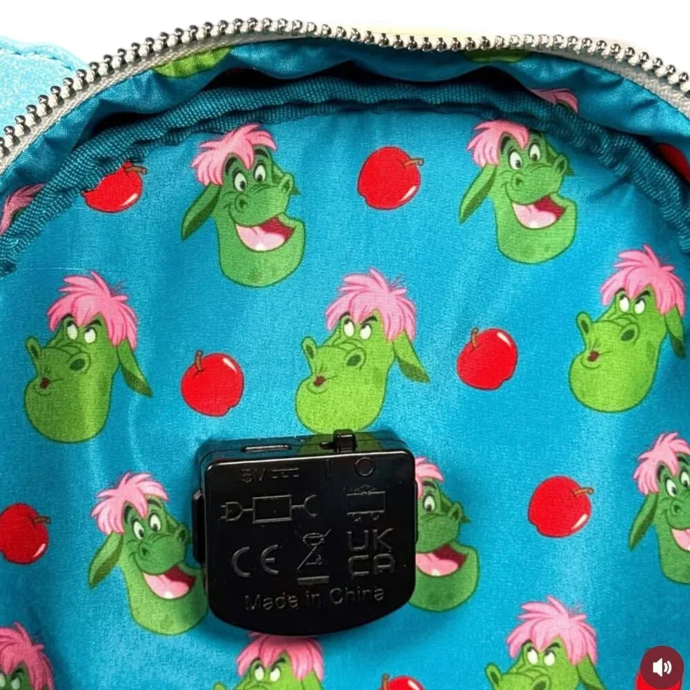 Loungefly Disney Pete's Dragon Elliott's Lighthouse Light Up Mini Backpack